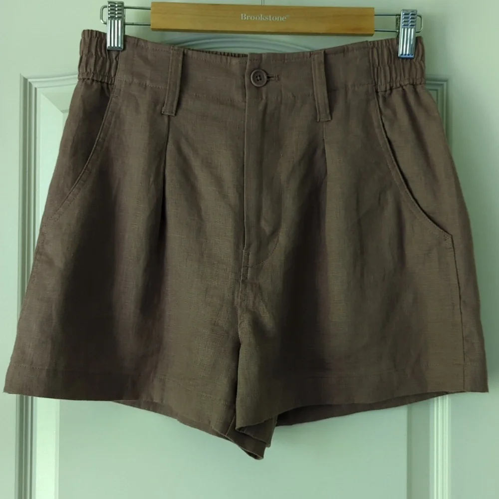 NWT - Madewell Neale Shorts In 100% Linen - Size 2 - Picture 3 of 5